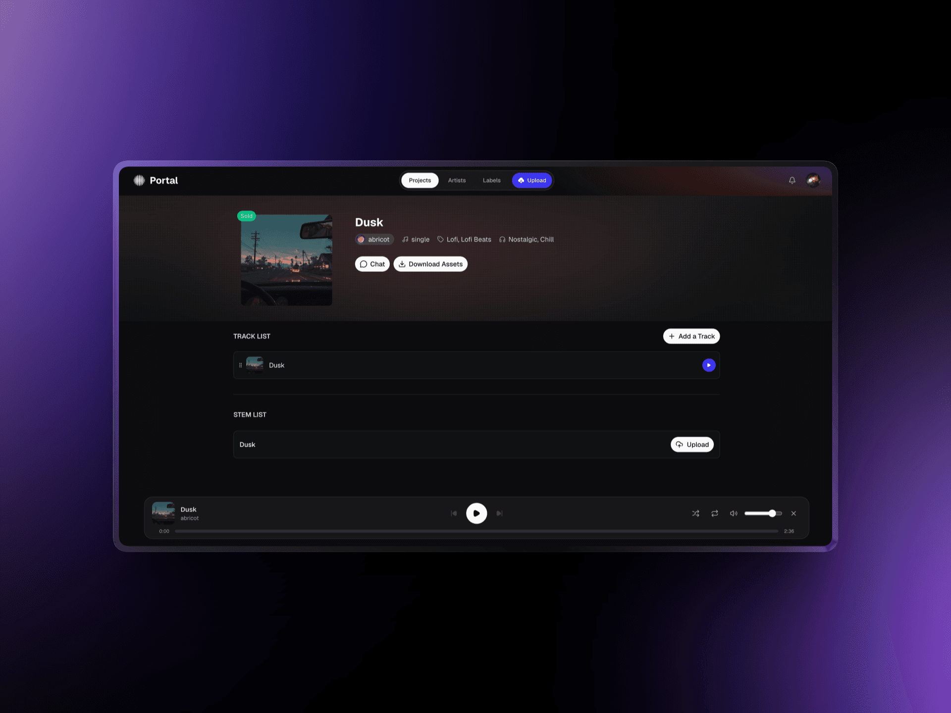 Discutez avec le label, gérez vos assets & contrats