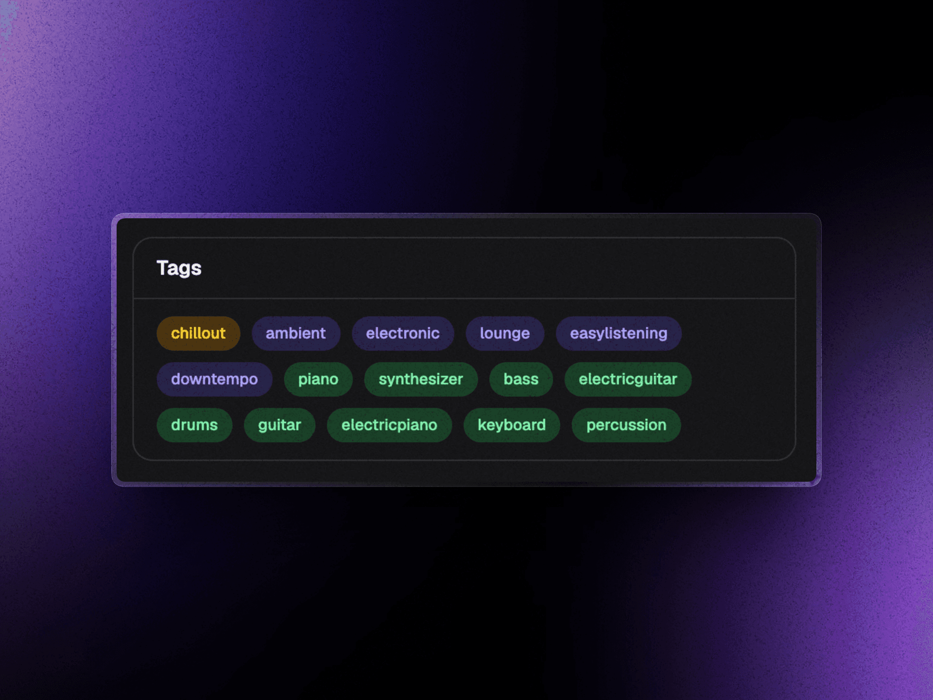 Auto-tag any music — mood, genre, instruments