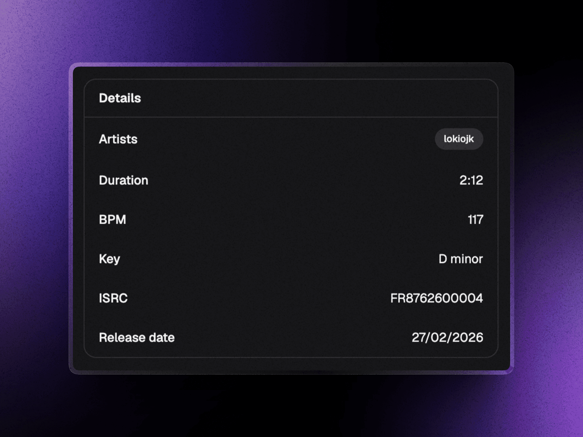BPM & key detection
