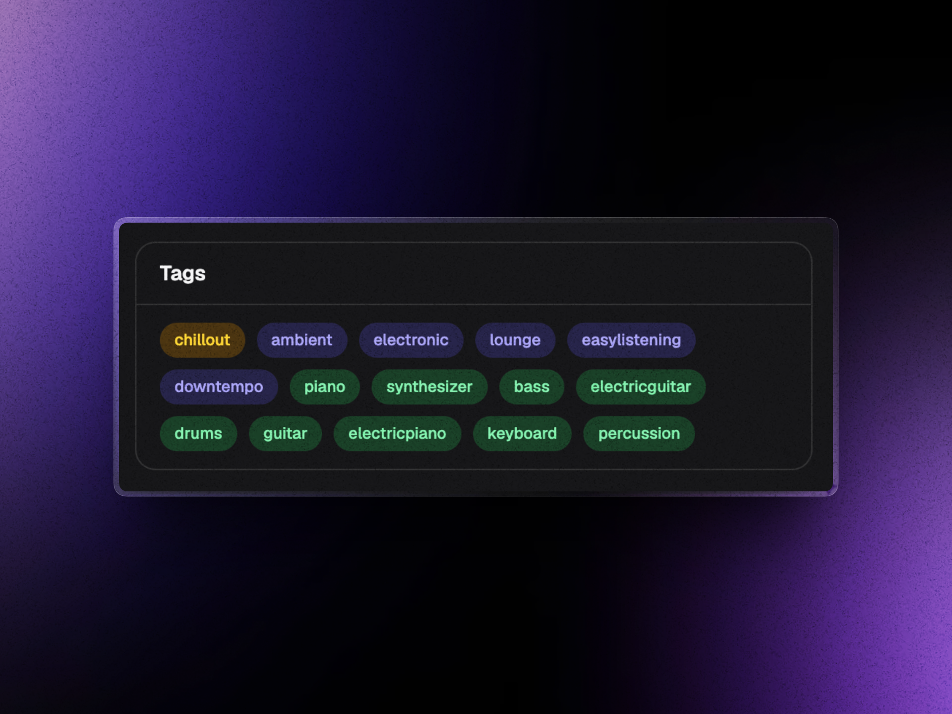 Auto-tag any music — mood, genre, instruments