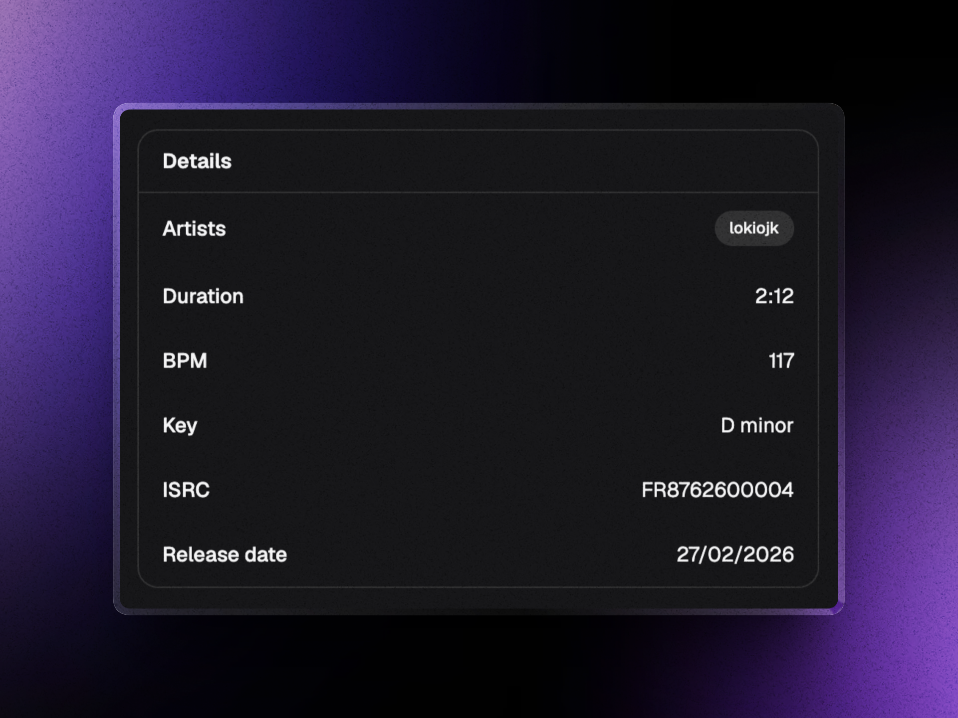 BPM & key detection