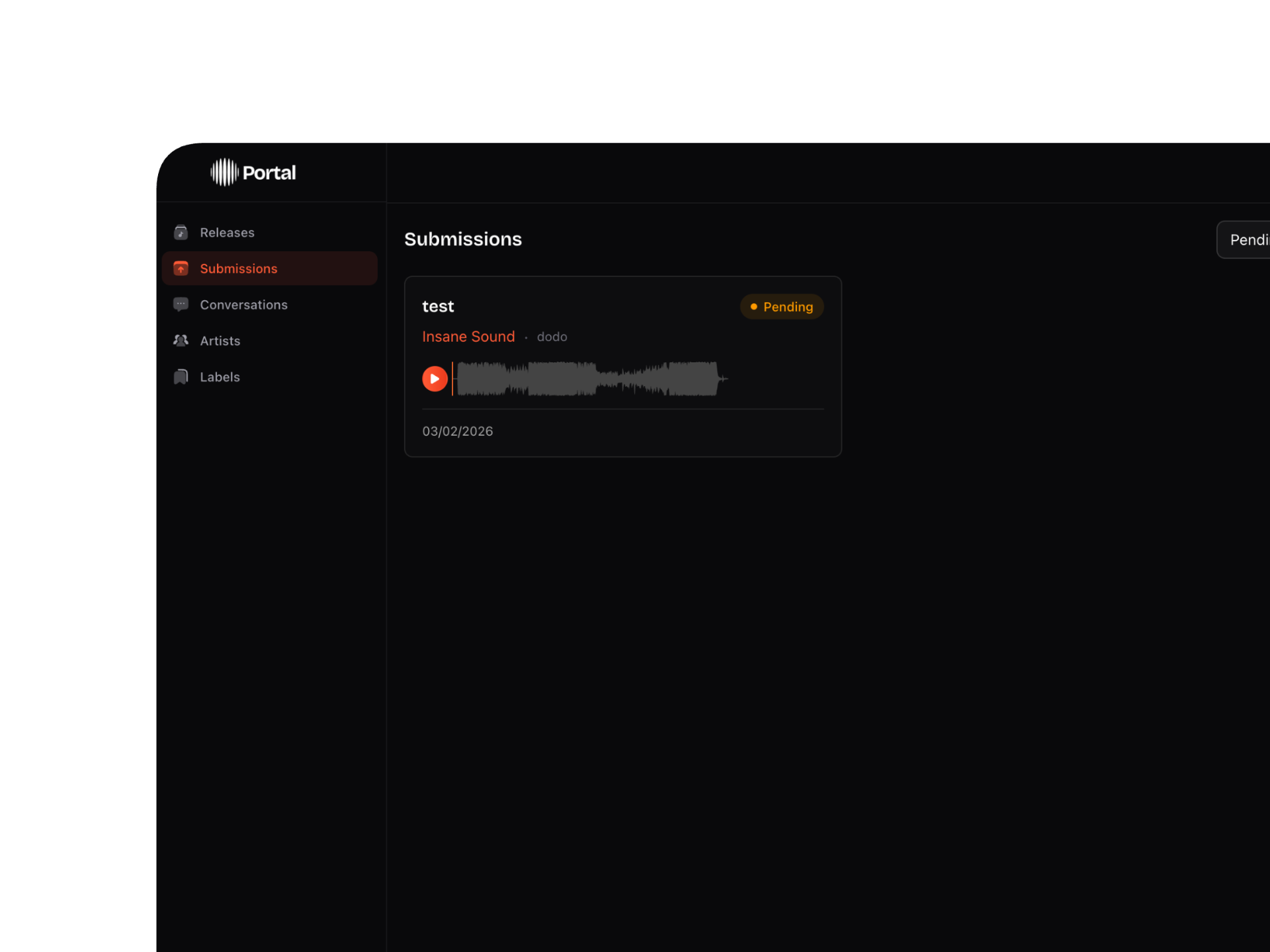 Track submissions in real time